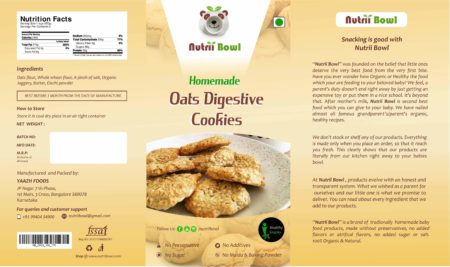 Homemade Oats Digestive Cookies