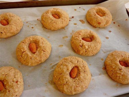 Homemade Bajra Almond Cookies