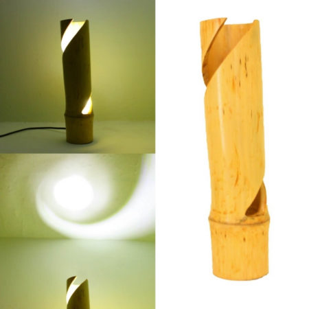 Bamboo Single S Cut Table Lamp
