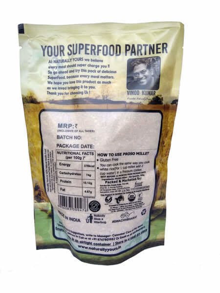 Naturally Yours Organic Proso Millet 500g_2