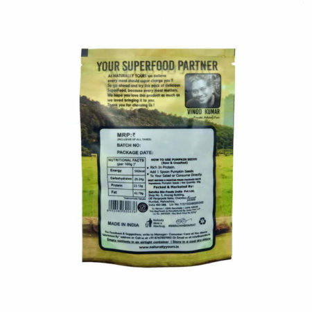 Naturally Yours Raw Pumpkin seeds pack of 250g each_2