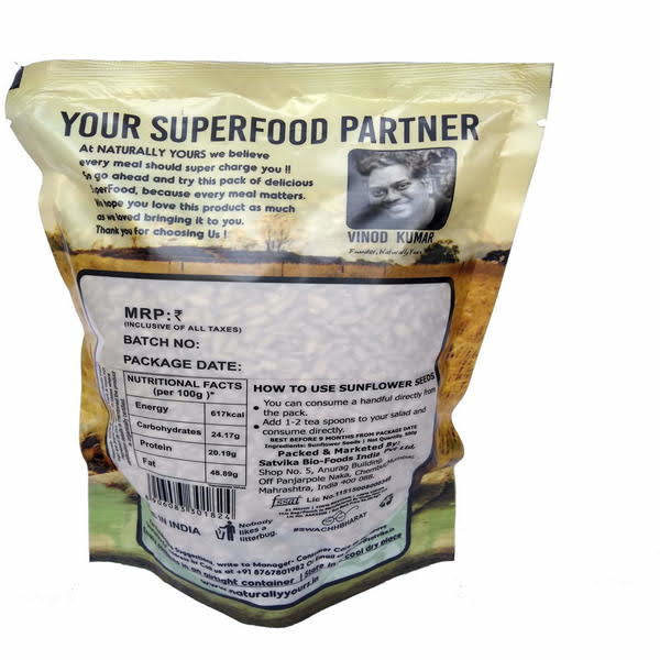 Naturally Yours Raw Sunflower seeds 500g _2