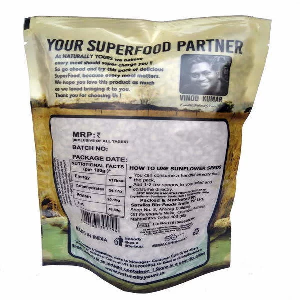 Naturally Yours Roasted and salted Sunflower Seeds 500G_2