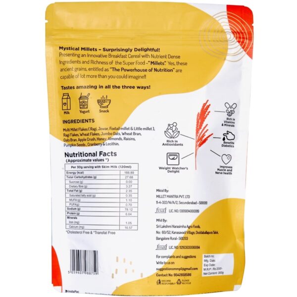 Diet Mesli Millet Mantra Back