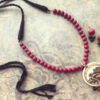 Maroon-Bird Necklace set