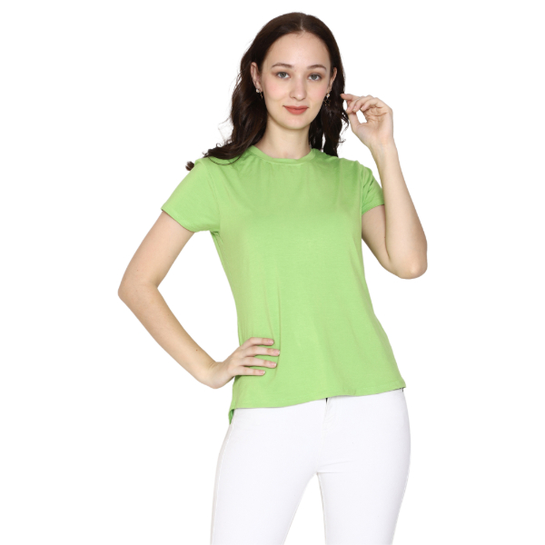 Woodwose Women's Tee Lime Green 2