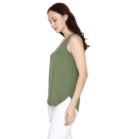 Woodwose Olive Green Tank Top 3