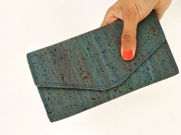 Candor Women's Teal Clutch by Corkiza