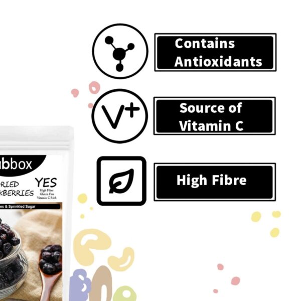 Fabbox Dried Blackberries - 140 gms - Image 3