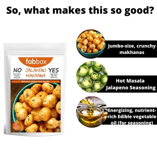 Fabbox Jalapeno Makhana - 83 grams - Image 5