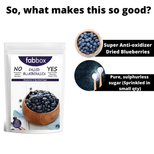 Fabbox Dried Blueberries - 100 gms - Image 5