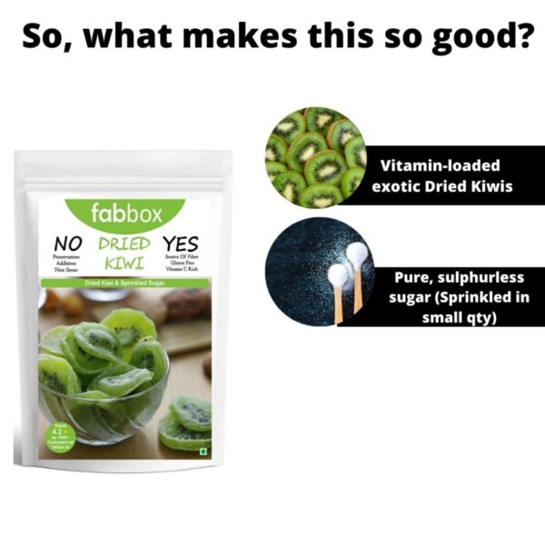 Fabbox Dried Kiwi - 150 gms - Image 3