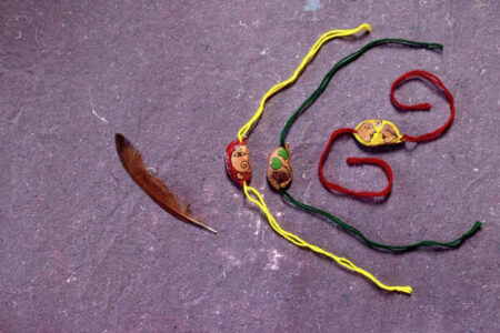 Set of 3 Rakhis with Plantable Seeds - Multicolour