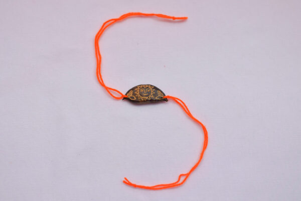 Orange Sun Rakhi with Plantable Seeds